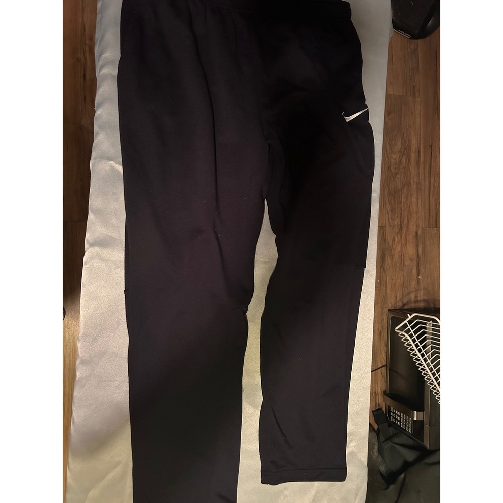 Nike Dri-FIT Mens Black Athletic Sweatpants XXL Training Pants Swoosh Logo